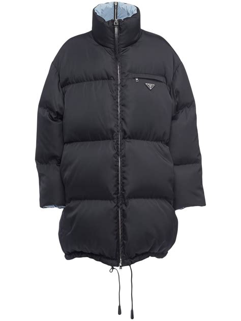 prada blue puffer jacket|prada re nylon puffer jacket.